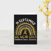 In September We Wear Gold カード (黄色い花)