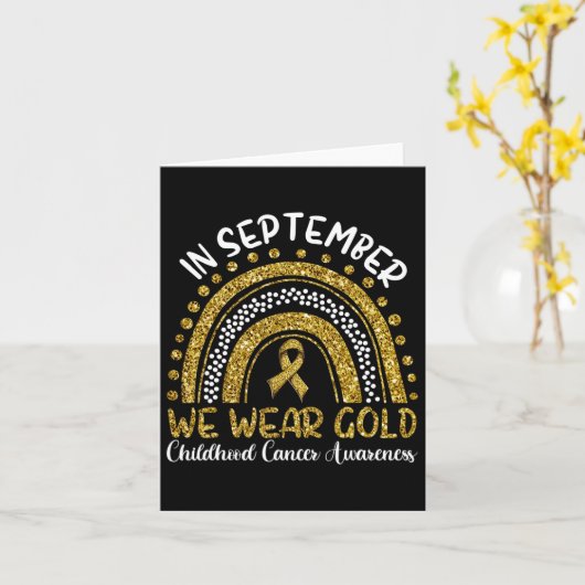 In September We Wear Gold カード (黄色い花)