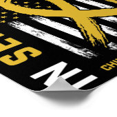 In September We Wear Gold Childhood Cancer Awarene ポスター (角)
