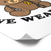 In September We Wear Gold Pediatric Nurse Childhoo ポスター (角)