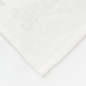 In September We Wear Teal And Purple Suicide Aware フリースブランケット (角)