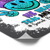 In September We Wear Teal Purple Ribbon Suicide Pr ポスター (角)