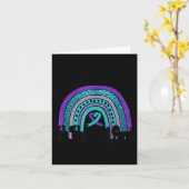 In September Wear Teal And Purple Rainbow Suicide  カード (黄色い花)