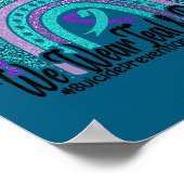In September Wear Teal And Purple Rainbow Suicide  ポスター (角)