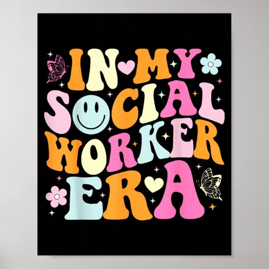 In social worker era cute social worker graduation ポスター (正面)