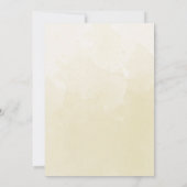 In Spanish, Champagne Elegant Monogram Wedding 招待状 (裏面)