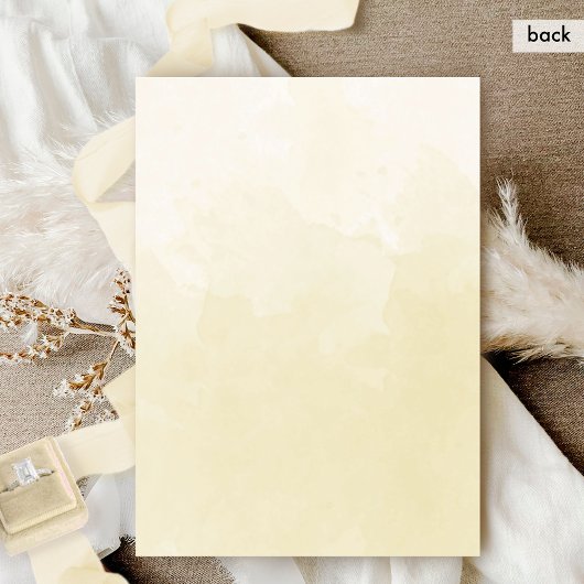 In Spanish, Champagne Elegant Monogram Wedding  招待状