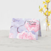 In Sympathy : Pink Roses within a Winters Frost . カード (黄色い花)