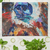 In the Bear's Gaze kitchen towel キッチンタオル (折り畳み)