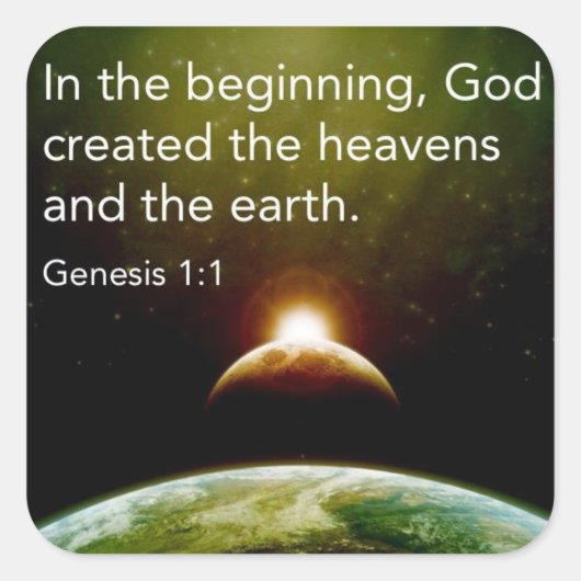 In the Beginningスタンプ スクエアシール (正面)