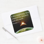 In the Beginningスタンプ スクエアシール (封筒)