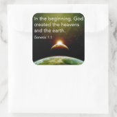 In the Beginningスタンプ スクエアシール (バッグ)