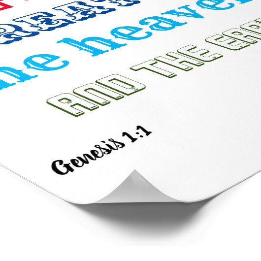 In the Beginning God Created ポスター (角)