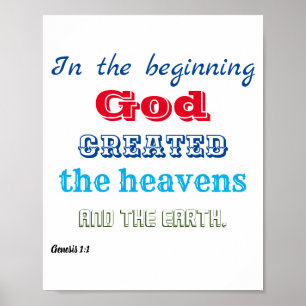 In the Beginning God Created ポスター