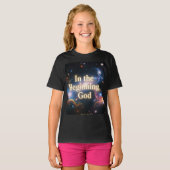 In the Beginning, God – Graphic Tee Tシャツ (正面フル)