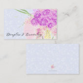 In The Blue-Sweet Pink Bow and Bouquet  プレイスカード (正面/裏面)