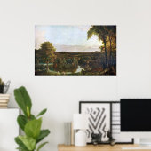 In the Catskills -Thomas Cole by Frederick Church ポスター (ホームオフィス)