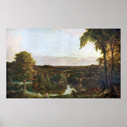 In the Catskills -Thomas Cole by Frederick Church ポスター (正面)