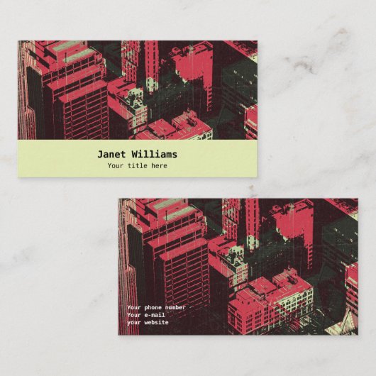 In the city 名刺 (正面/裏面)