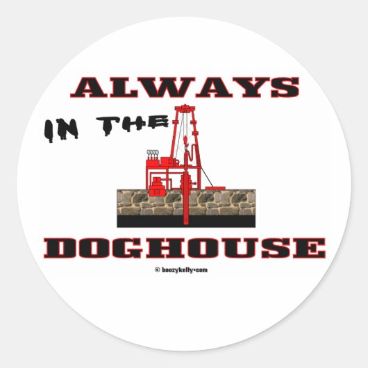 In The Doghhouse,油フィールドステッカー，油リグ，油 ラウンドシール (正面)