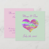 In the Flow of Love 招待状 (正面/裏面)