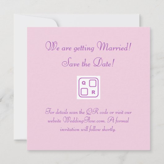 In the Flow of Love 招待状 (裏面)