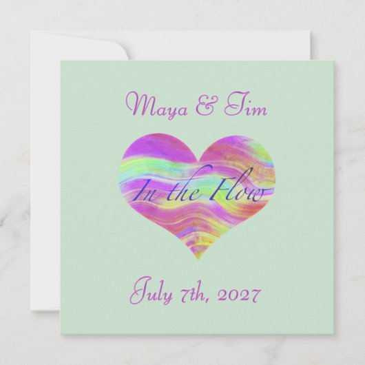 In the Flow of Love 招待状 (正面)