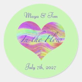 In the Flow of Love Sticker ラウンドシール