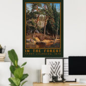 「In The Forest」アートポスター ポスター (ホームオフィス)