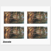 "In The Forest"スタンプ 長方形シール (シート)