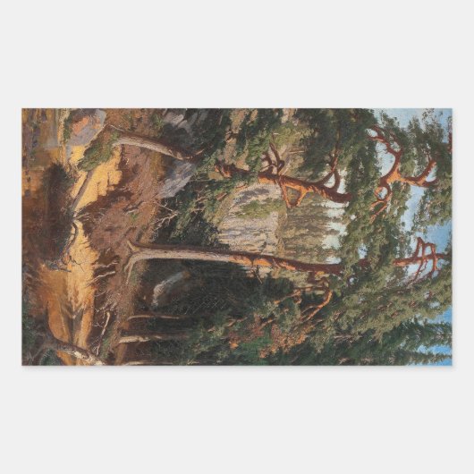 "In The Forest"スタンプ 長方形シール (正面)