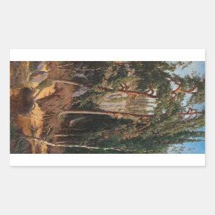 "In The Forest"スタンプ 長方形シール