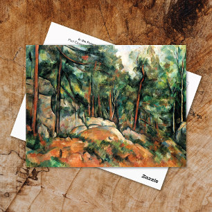 In the Forest Landscape Paulセザンヌ葉書 ポストカード