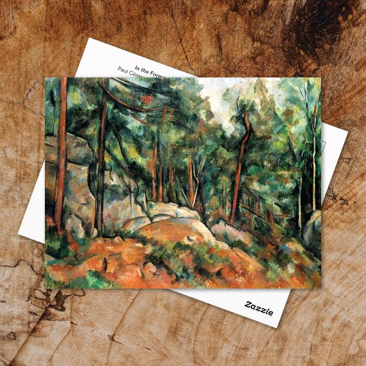 In the Forest Landscape Paulセザンヌ葉書 ポストカード