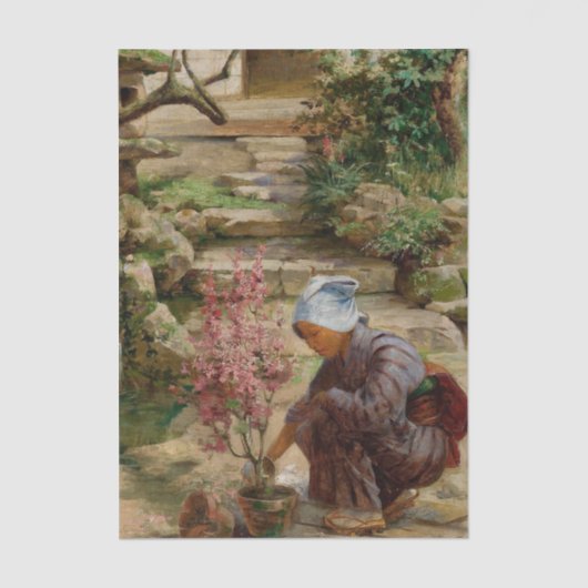 In the Garden by John Charles Arter 薄葉紙 (正面)