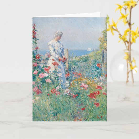 In the Garden | Childe Hasssam カード (黄色い花)