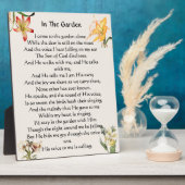 In The Garden Hymn Floral Plaque フォトプラーク (側面)
