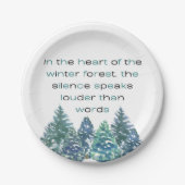 In The Heart Of The Winter Forest ペーパープレート (正面)