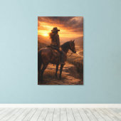 In the Light | Horse Art | Stretched Canvas キャンバスプリント (インサイチュ (ウッドフロア))