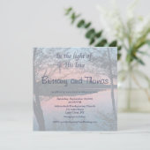 In the Light of His Love Photo Wedding Invitation 招待状 (スタンド正面)