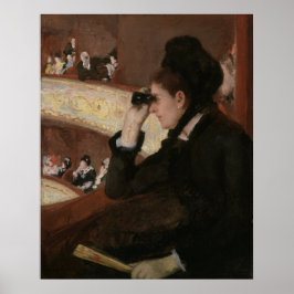 In the Loge by Mary Cassatt ポスター