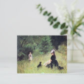 In the Meadow by Berthe Morisot ポストカード (スタンド正面)