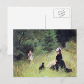 In the Meadow by Berthe Morisot ポストカード (正面/裏面)