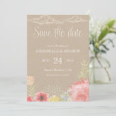In the Meadow Summer Wedding Save the Date Card セーブザデート (スタンド正面)