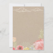 In the Meadow Summer Wedding Save the Date Card セーブザデート (裏面)