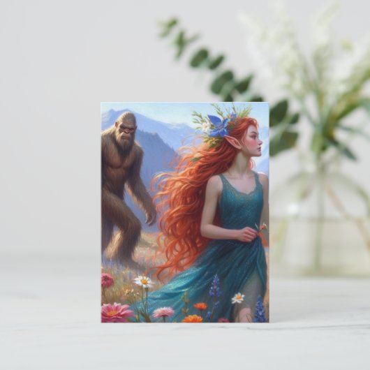 In the Meadow With Sasquatch ポストカード (スタンド正面)