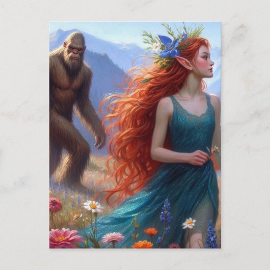 In the Meadow With Sasquatch ポストカード (正面)