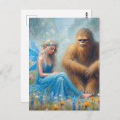 In the Meadow With Sasquatch ポストカード (正面/裏面)