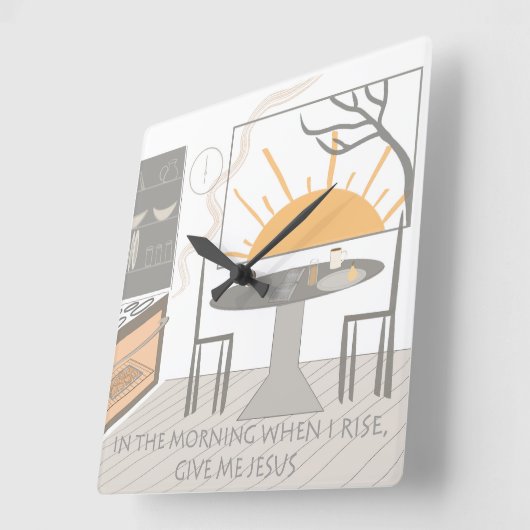 In the morning clock スクエア壁時計 (傾斜)
