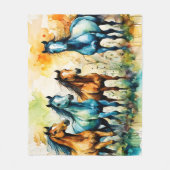 In the Pasture フリースブランケット (正面)